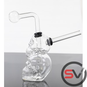 DOUBLE SKULL OIL BURNER 5inch